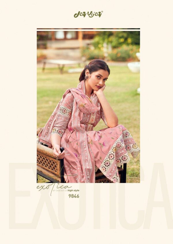 My Fashion Road Jay Vijay Saadagi Fancy Stylish Cotton Ladies Suit | 9846