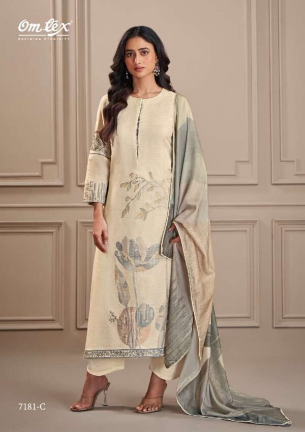 My Fashion Road Omtex Khayal Fancy Cotton Jacquard Suit | 7181-C