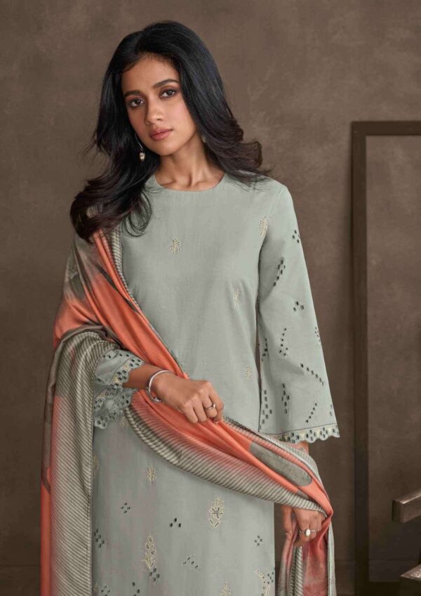 My Fashion Road Omtex Drape Lawn Cotton Premium Designs Suit | 7351-C