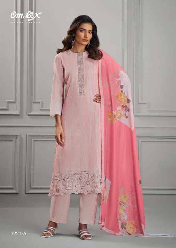 My Fashion Road Omtex Divani Designer Lawn Cotton Premium Designs Suit | 7221-A