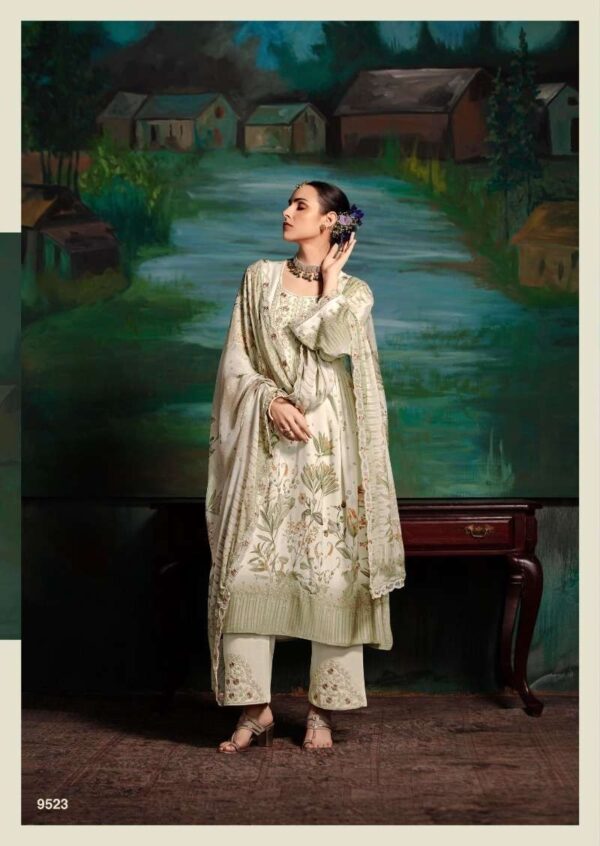 My Fashion Road Kimora Heer Shehzaadi Exclusive Designer Muslin Suit | 9523