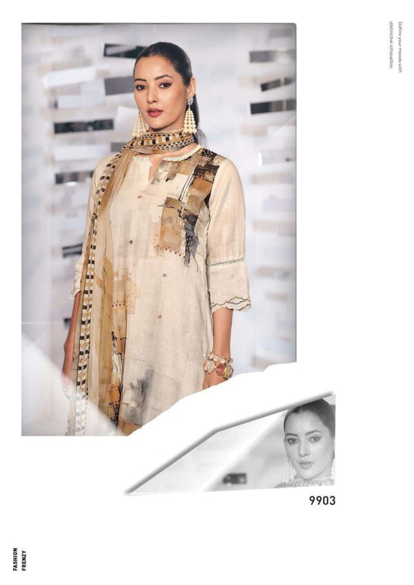 My Fashion Road Jay Vijay Darpan Exclusive Stylish Pure Linen Suit | 9903
