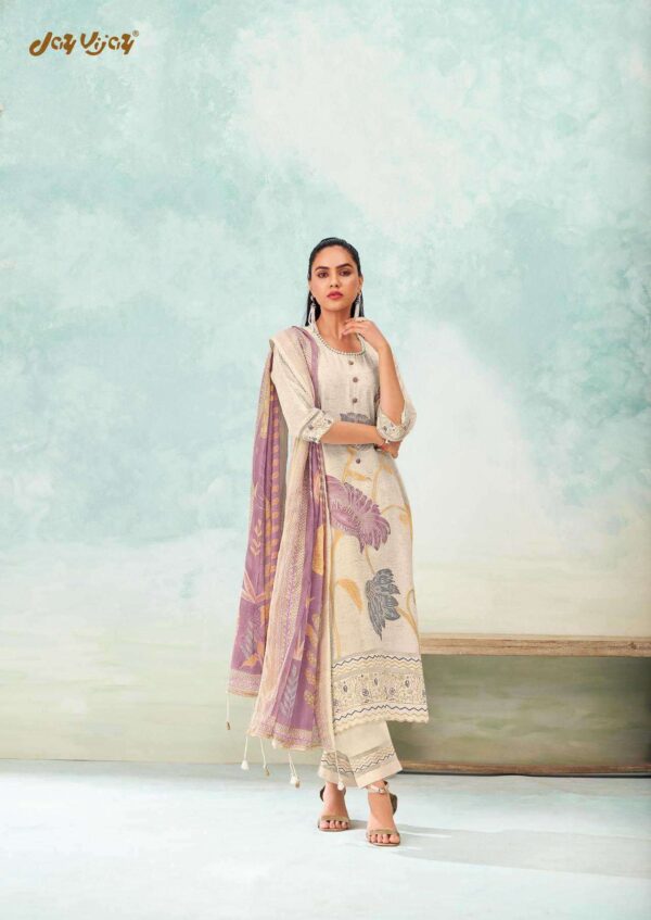 My Fashion Road Jay Vijay Gulmohar Linen Exclusive Designer Linen Suit | 9765