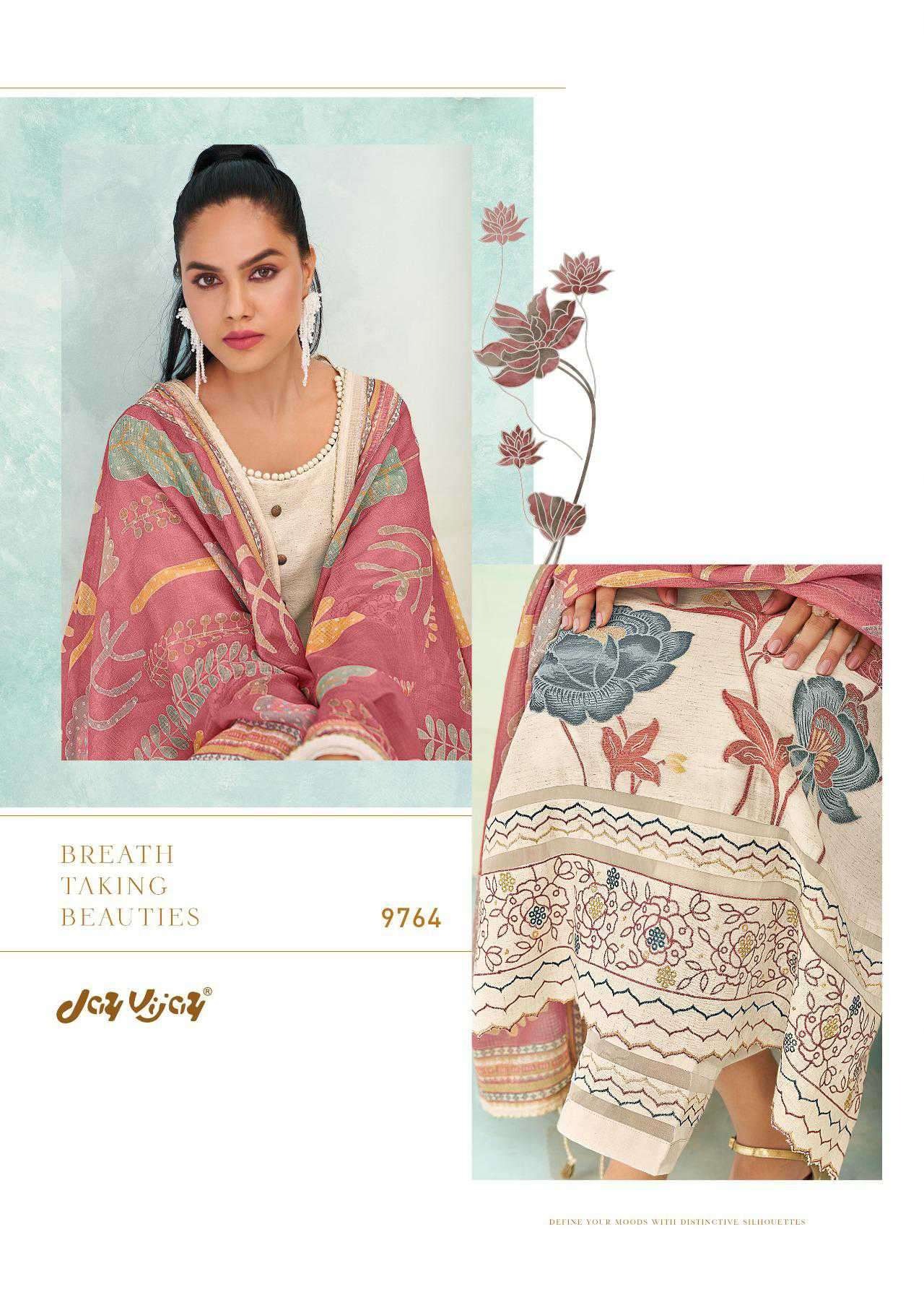 My Fashion Road Jay Vijay Gulmohar Linen Exclusive Designer Linen Suit | 9764 My Fashion Road Jay Vijay Gulmohar Linen Exclusive Designer Linen Suit | 9764