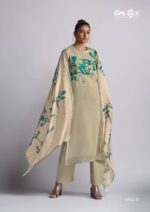 My Fashion Road Omtex Ivory Digital Printed Cotton Linen Suit | 6911-B