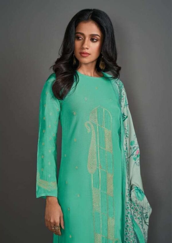 My Fashion Road Omtex Breeze Exclusive Stylish Muslin Jacquard Suit | 7291-C