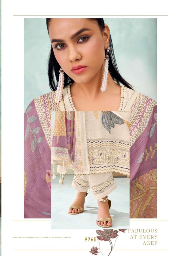 My Fashion Road Jay Vijay Gulmohar Linen Exclusive Designer Linen Suit | 9765