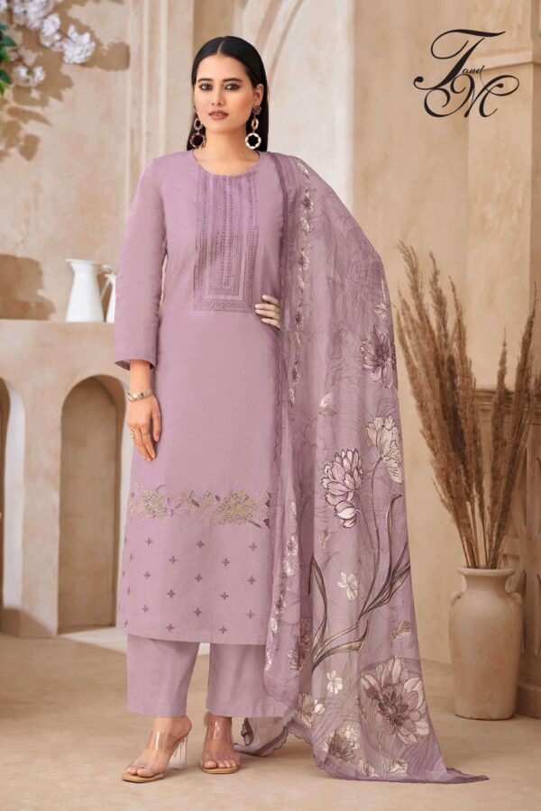 My Fashion Road T And M Designer Daina Designer Organdy Latest Suit | 775