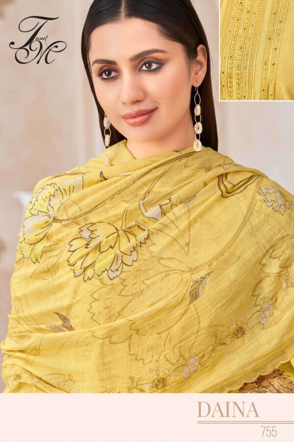 My Fashion Road T And M Designer Daina Designer Organdy Latest Suit | 755