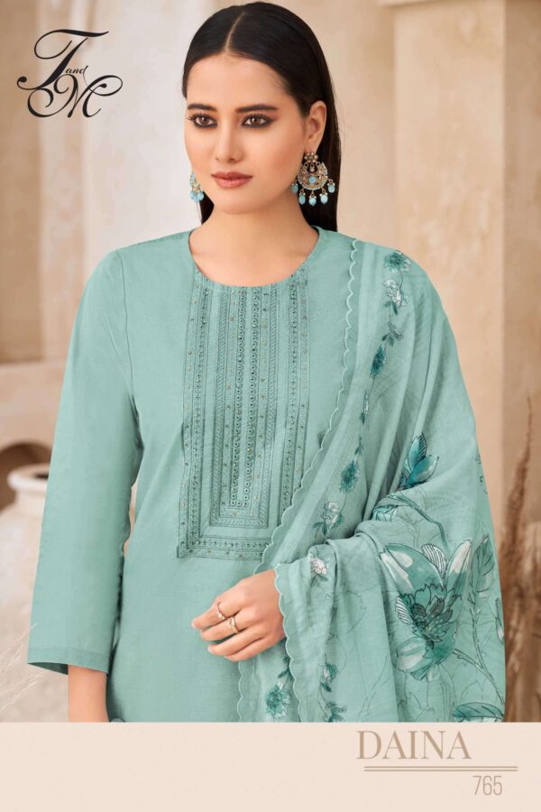 My Fashion Road T And M Designer Daina Designer Organdy Latest Suit | 765