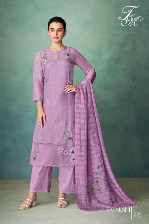 My Fashion Road T And M Designer Satakshi Excusive Designer Linen Suit | 423