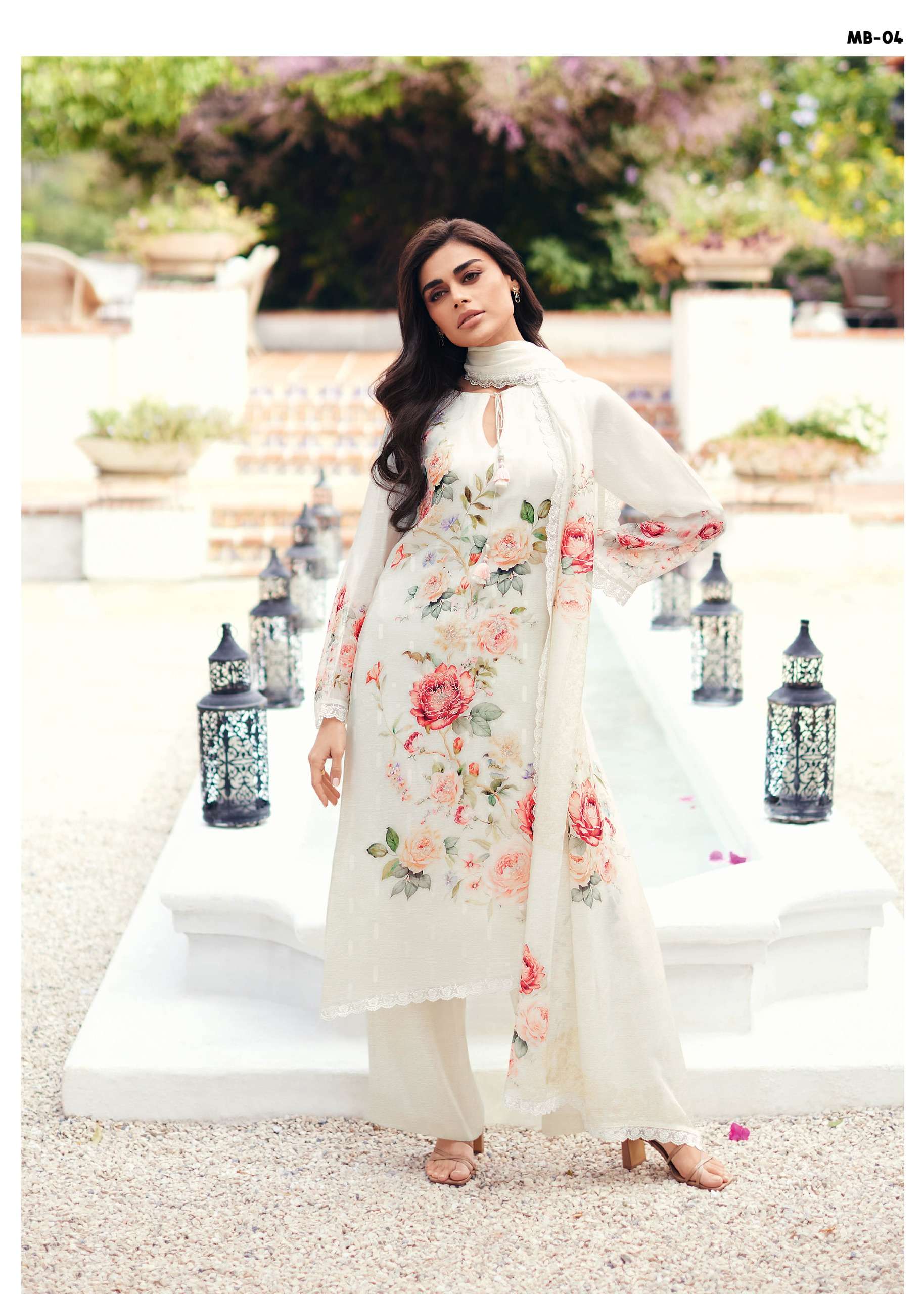 My Fashion Road Varsha Misty Bloom Exclusive Cotton Linen Suit | MB-04 My Fashion Road Varsha Misty Bloom Exclusive Cotton Linen Suit | MB-04