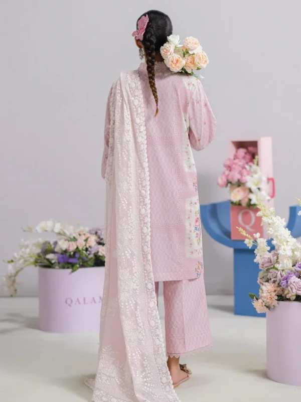 My Fashion Road Qalamkar QPrints Embroidered Lawn Collection 2025 | EM-02B