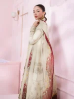 My Fashion Road Qalamkar QPrints Embroidered Lawn Collection 2025 | EM-06B