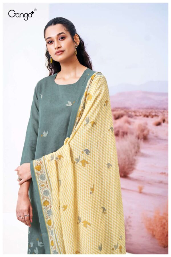 My Fashion Road Ganga Fashion Abeeha Fancy Bemberg Cotton Suit | S3415-A
