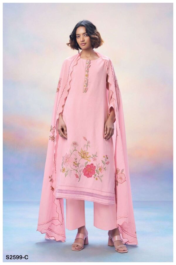My Fashion Road Ganga Fashion Anwita Premium Designs Fancy Handwork Suit | S2599-C