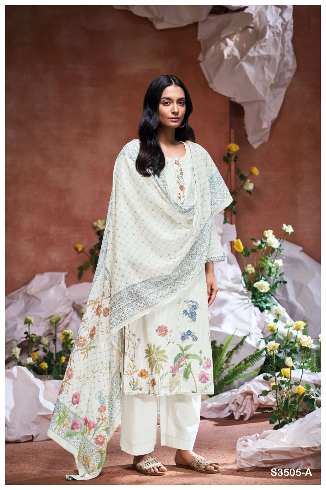 My Fashion Road Ganga Fashion Eilidh Stylish Cotton Summer Suit | S3505-A My Fashion Road Ganga Fashion Eilidh Stylish Cotton Summer Suit | S3505-A