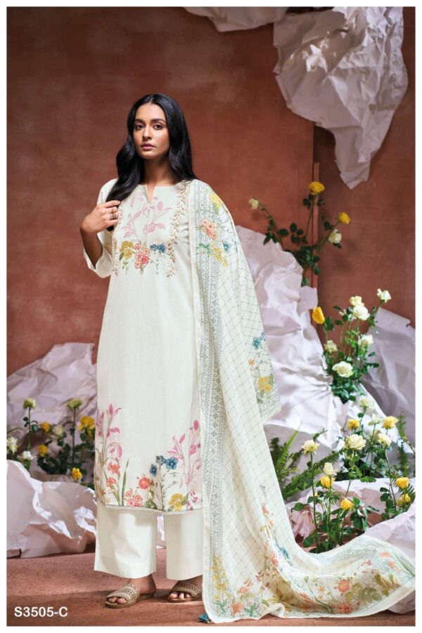 My Fashion Road Ganga Fashion Eilidh Stylish Cotton Summer Suit | S3505-C