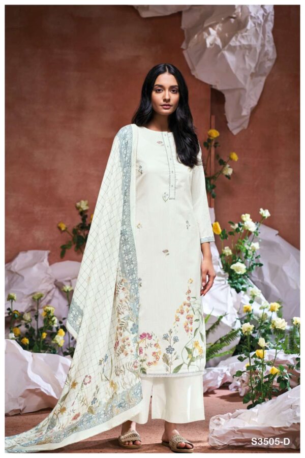 My Fashion Road Ganga Fashion Eilidh Stylish Cotton Summer Suit | S3505-D