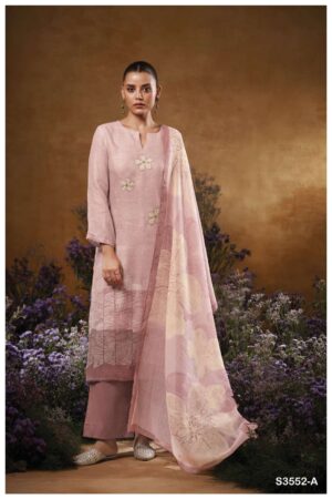 My Fashion Road Ganga Fashion Kaiya Printed Cotton Linen Suit | S3552-A
