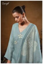 My Fashion Road Ganga Fashion Kaiya Printed Cotton Linen Suit | S3552-D My Fashion Road Ganga Fashion Kaiya Printed Cotton Linen Suit | S3552-D