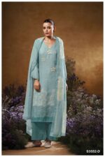 My Fashion Road Ganga Fashion Kaiya Printed Cotton Linen Suit | S3552-D My Fashion Road Ganga Fashion Kaiya Printed Cotton Linen Suit | S3552-D