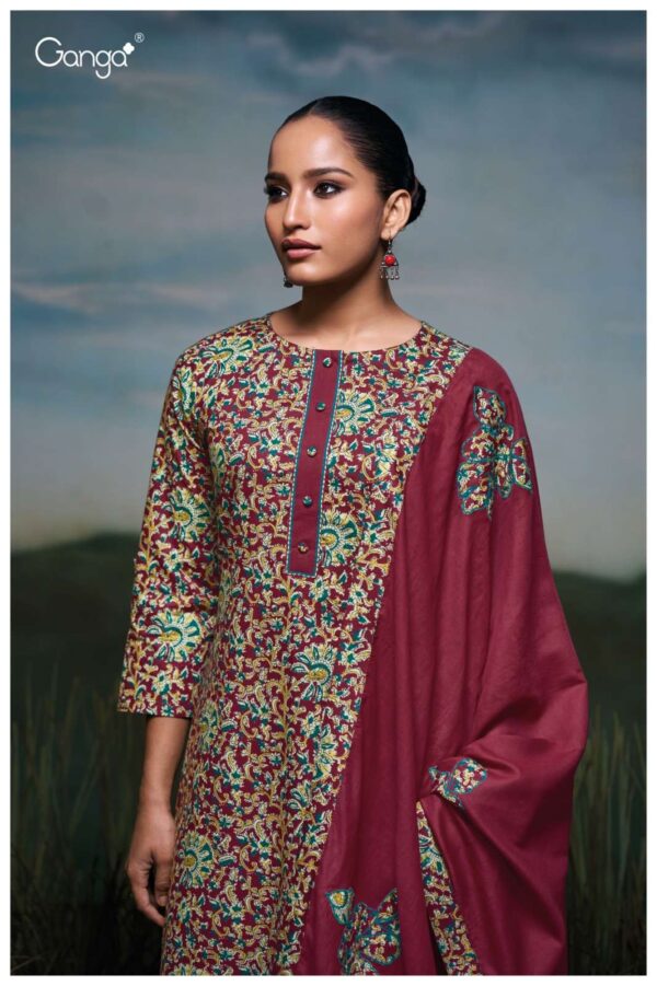 My Fashion Road Ganga Fashion Lamar Fancy Stylish Branded Suit | S3459-C