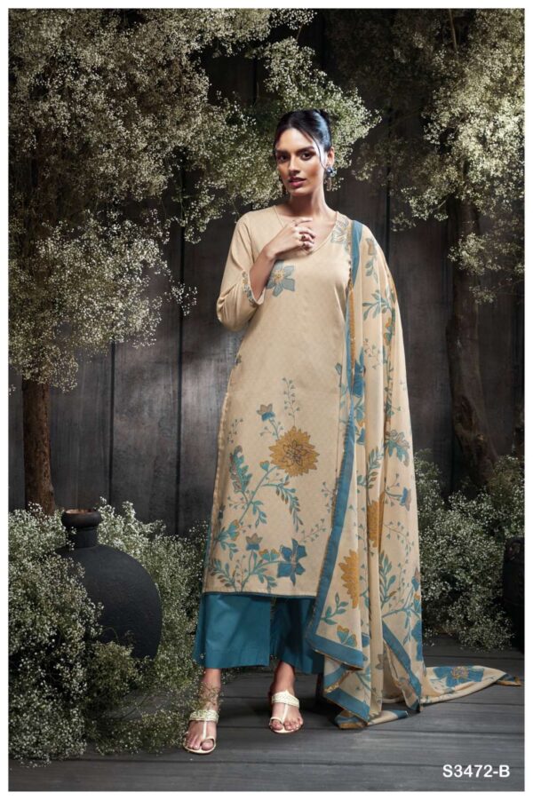 My Fashion Road Ganga Fashion Nimrit Stylish Cotton Salwar Suit | S3472-B