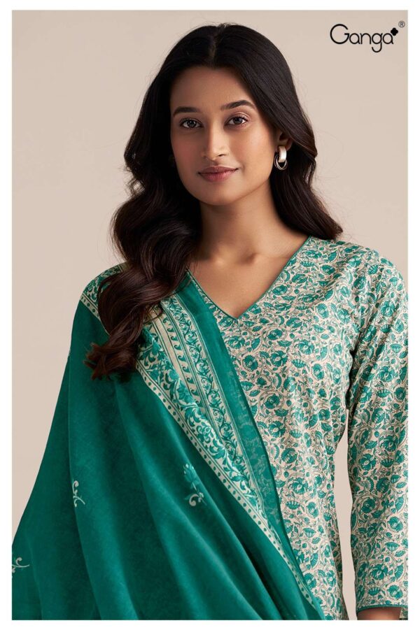 My Fashion Road Ganga Fashion Trinity Printed Cotton Ganga Fashion Suit | S3536-B