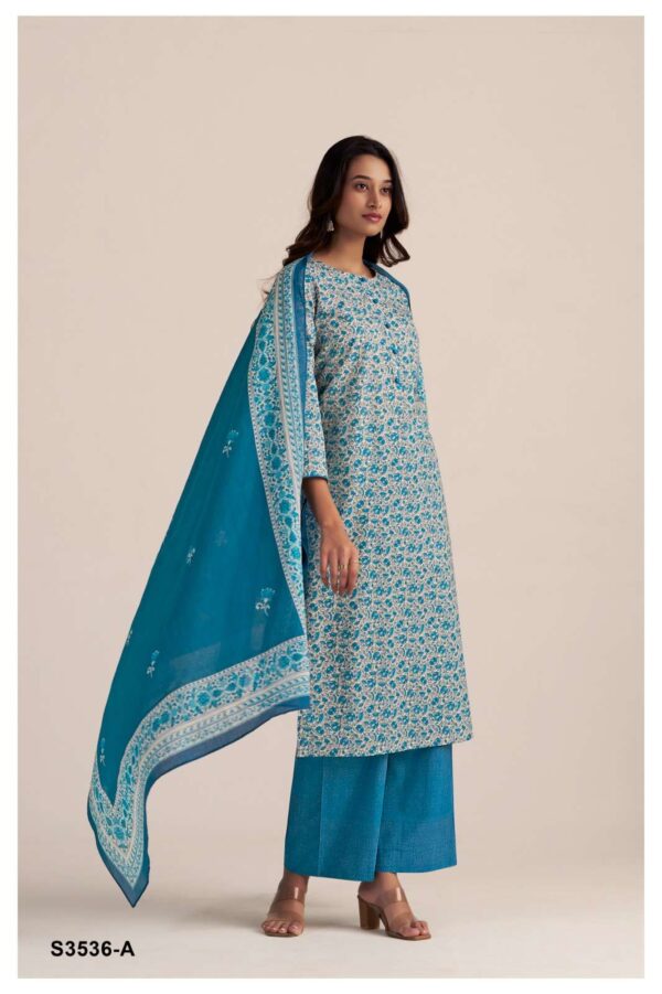 My Fashion Road Ganga Fashion Trinity Printed Cotton Ganga Fashion Suit | S3536-A