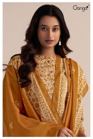 My Fashion Road Ganga Fashion Trinity Printed Cotton Ganga Fashion Suit | S3536-D