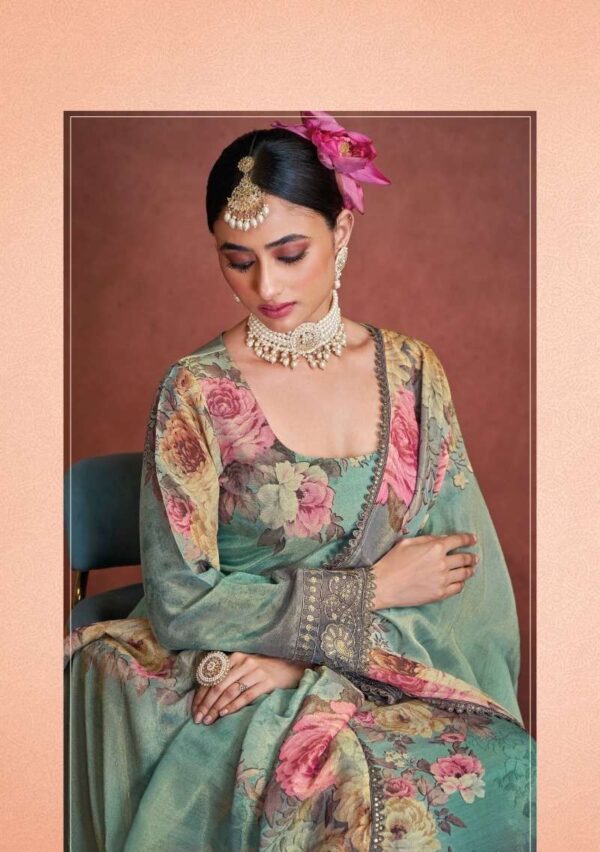 My Fashion Road Kimora Heer Rabia Fancy Digital printed Muslin Suit | 9591