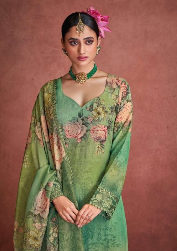 My Fashion Road Kimora Heer Rabia Fancy Digital printed Muslin Suit | 9593