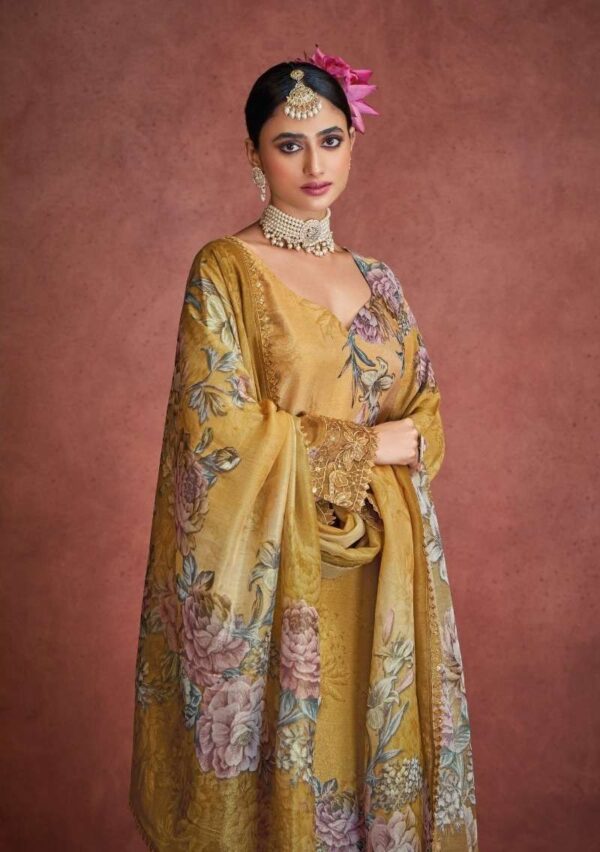 My Fashion Road Kimora Heer Rabia Fancy Digital printed Muslin Suit | 9596