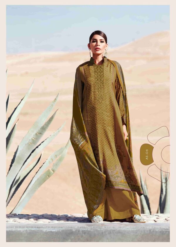 My Fashion Road Varsha Aisha Digital Printed Fancy Muslin Unstitched Suit | AS-06