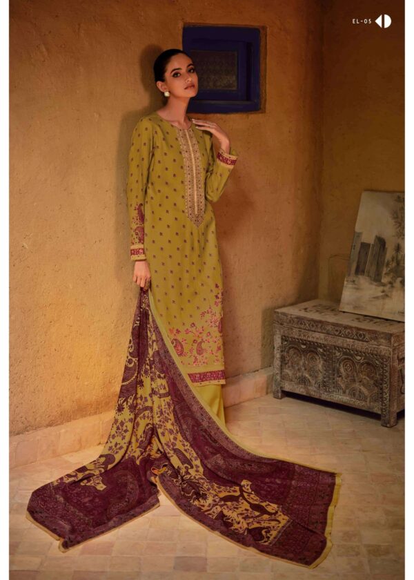 My Fashion Road Varsha Ella Fancy Digital Printed Muslin Unstitched Suit | EL-05