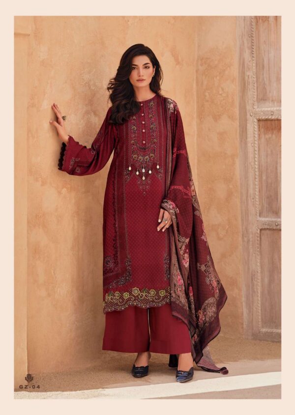 My Fashion Road Varsha Ghazal Designer Exclusive Muslin Unstitched Suit | GZ-04