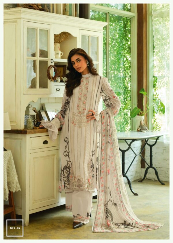 My Fashion Road Varsha Gul E yas Designer Party Wear Chiffon Suit | GEY-04