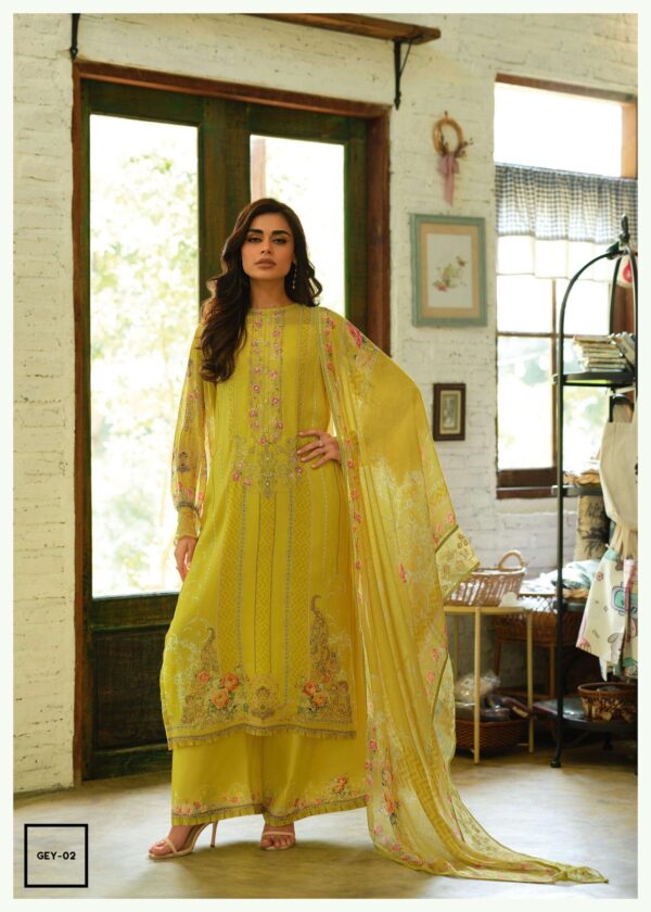 My Fashion Road Varsha Gul E yas Designer Party Wear Chiffon Suit | GEY-02
