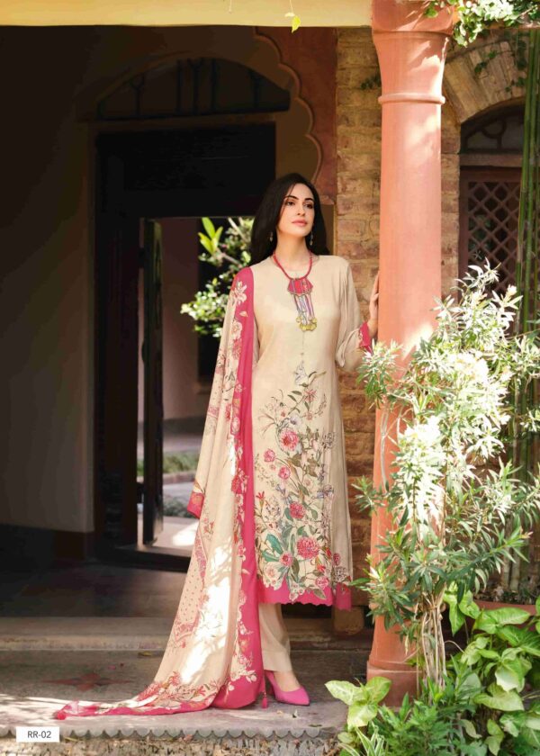 My Fashion Road Varsha Rangraag Exclusive Muslin Unstitched Ladies Dress | RR-02