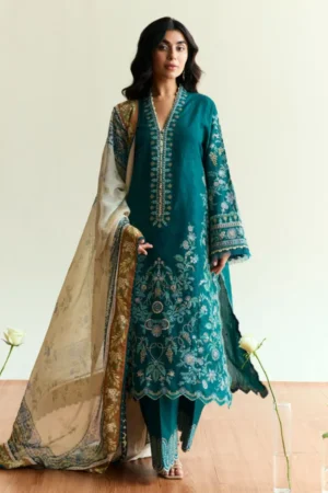 My Fashion Road Coco Eid Edit by Zara Shahjahan Unstitched Lawn 2025 | Marigold-D4
