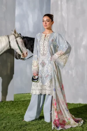 My Fashion Road Elaf Luxury Lawn Vol 2 Latest Unstitched Collection 2025 | ELH-7B