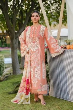My Fashion Road Elaf Luxury Lawn Vol 2 Latest Unstitched Collection 2025 | ELH-5A