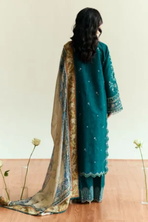 My Fashion Road Coco Eid Edit by Zara Shahjahan Unstitched Lawn 2025 | Marigold-D4