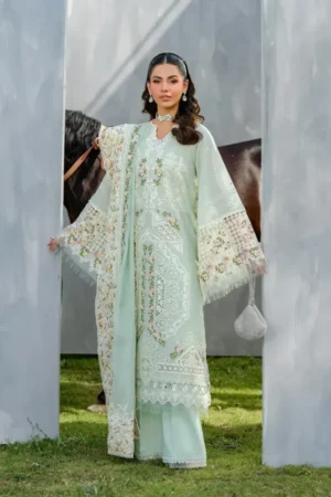 My Fashion Road Elaf Luxury Lawn Vol 2 Latest Unstitched Collection 2025 | ELH-4B