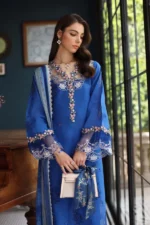 My Fashion Road Noor Eid Luxury Schiffli Laserkari by Saadia Asad Collection 2025 | D4 My Fashion Road Noor Eid Luxury Schiffli Laserkari by Saadia Asad Collection 2025 | D4