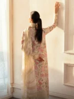 My Fashion Road Afrozeh Daybreak Embroidered Lawn Summer Collection 2025 | GLOW STREAKED