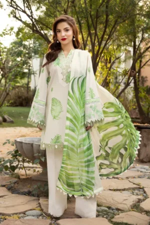 My Fashion Road MARIA B MBasics Eid Unstitched Lawn Collection 2025 | MB-CUS25-906B