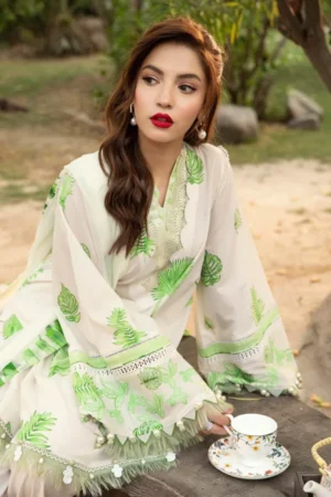 My Fashion Road MARIA B MBasics Eid Unstitched Lawn Collection 2025 | MB-CUS25-906B