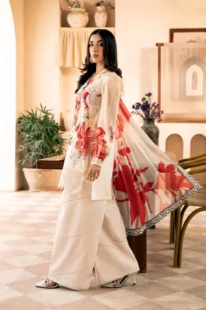 My Fashion Road MARIA B MBasics Eid Unstitched Lawn Collection 2025 | MB-CUS25-907B